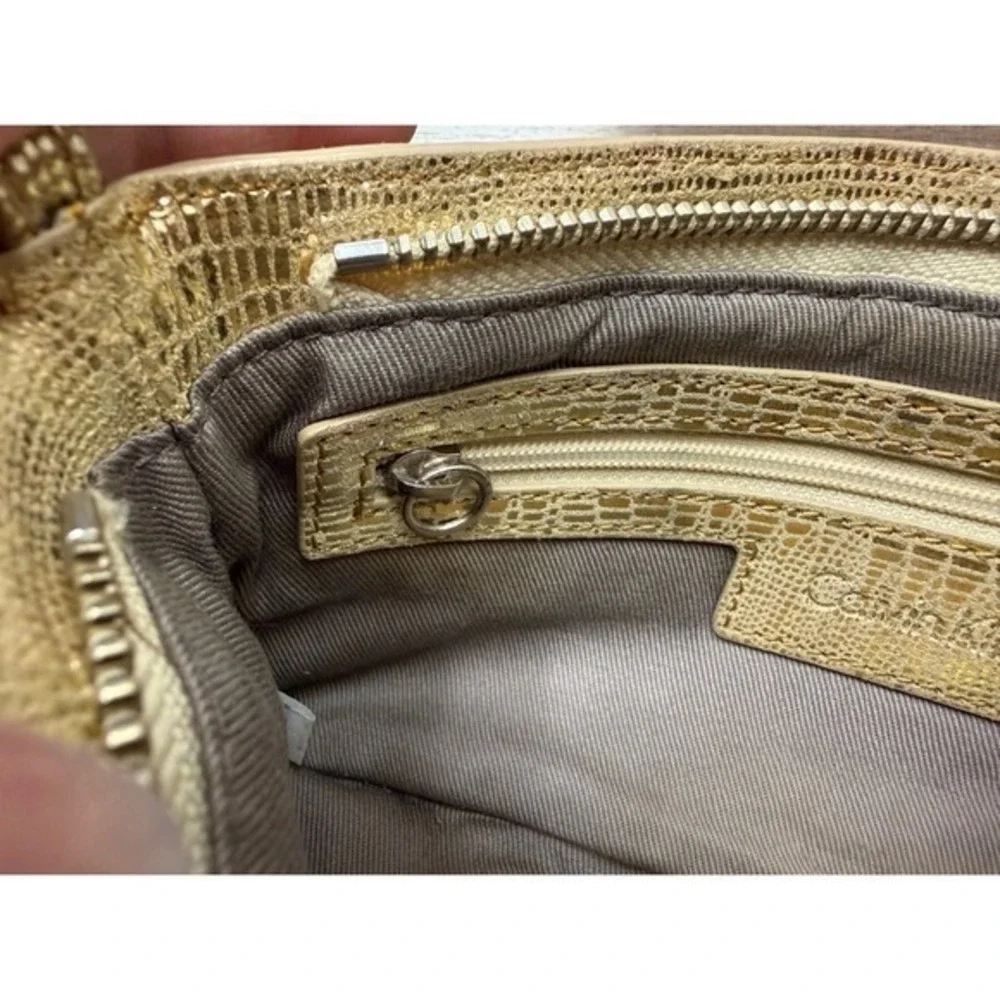 Y2K Glam Gold Metallic‎ Wristlet Clutch